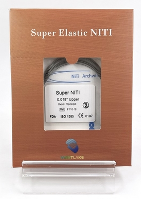 Υπερ ελαστικό ορθοδοντικό NiTi archwire στρογγυλό και ορθογώνιο για οδοντιατρικά υλικά